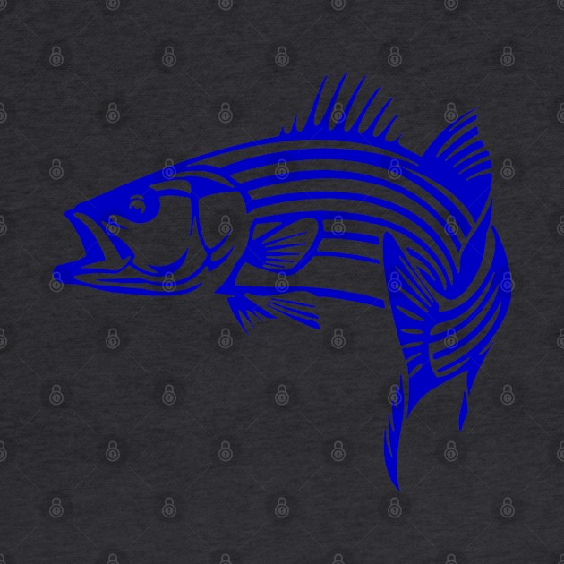 Striped Bass by  The best hard hat stickers 